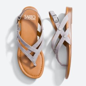Sarto Gretchen Strappy Leather Sandals